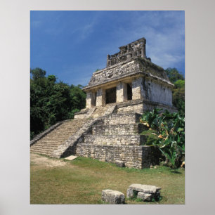 Mexiko, Provinz Chiapas, Palenque. Tempel des Poster