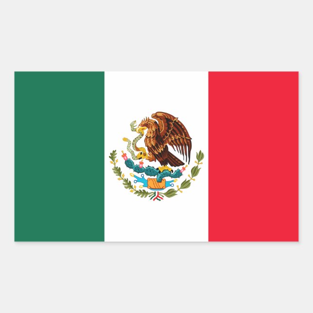 Mexiko Rechteckiger Aufkleber (Vorderseite)