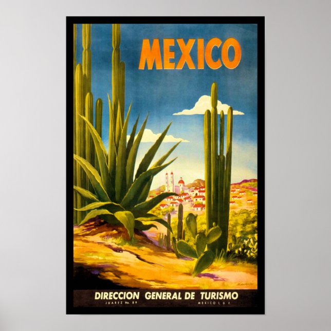 Mexiko Reiseplakat Poster (Vorne)