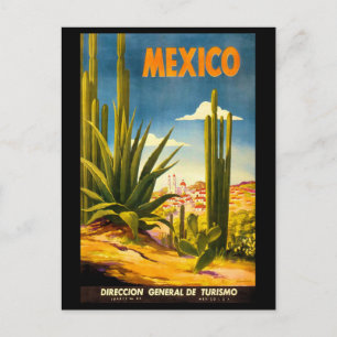 Mexiko Reiseplakat Postkarte