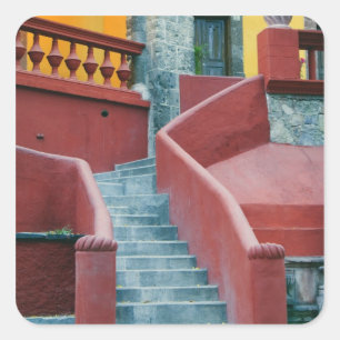 Mexiko, San Miguel de Allende, Bunt Quadratischer Aufkleber
