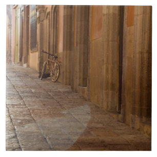 Mexiko, San Miguel de Allende, Bürgersteig mit Fliese