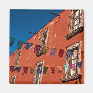 Mexiko, San Miguel de Allende. Farbige Banner Magnet