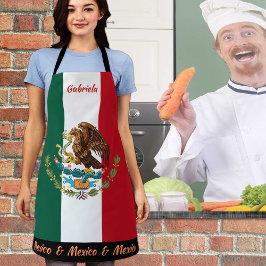Mexiko Schürze, Mexiko, mexikanische Fahne Koch Kü Schürze
