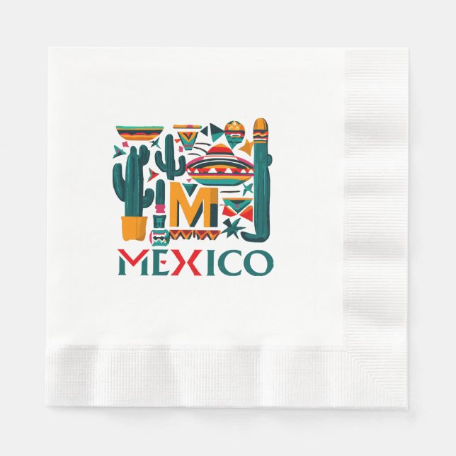 MEXIKO SERVIETTE (Vorderseite)