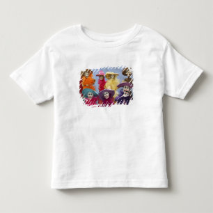 Mexiko. Skelettierte Catrinas, feiernde Figuren Kleinkind T-shirt