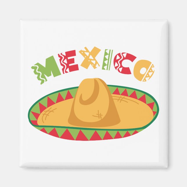 Mexiko Sombrero Magnet (Vorne)