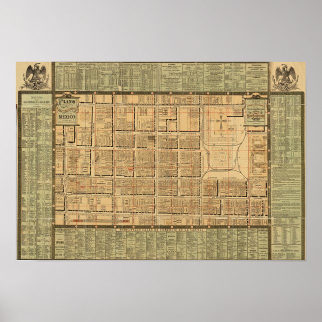 Mexiko-Stadt 3 Poster (Vorne)