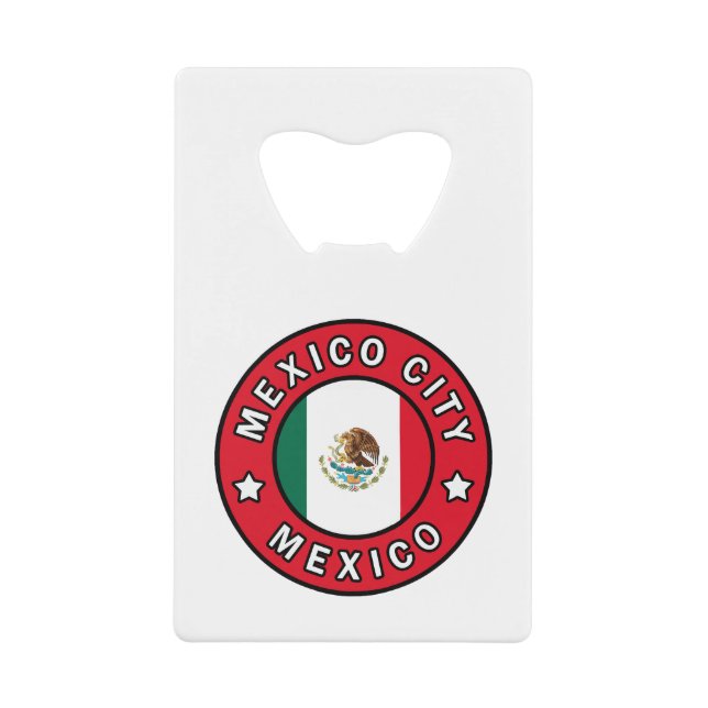 Mexiko-Stadt Kreditkartenflaschenöffner (Vorderseite)