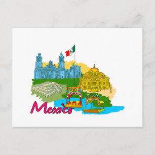 Mexiko-Stadt - Mexiko.png Postkarte