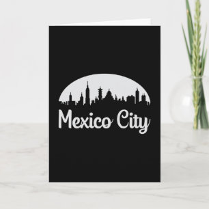 Mexiko Stadt Mexiko Stadt Skyline Funny Geschenk Karte