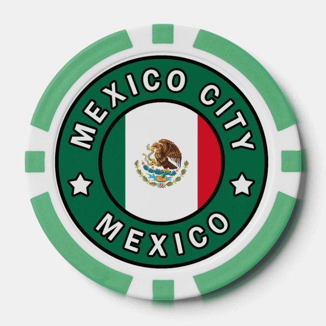 Mexiko-Stadt Pokerchips (Vorderseite)