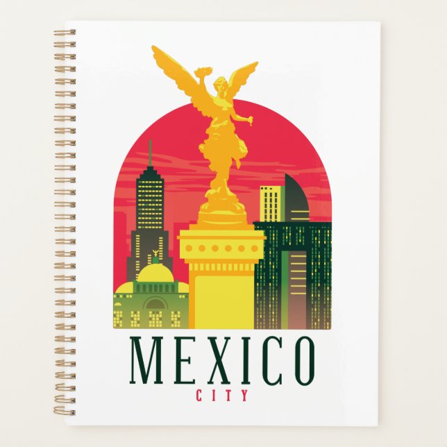 Mexiko-Stadt Vintag Planer (Vorderseite)