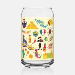 Mexiko-Symbole Dosenglas