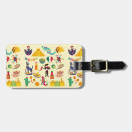 Mexiko-Symbole Gepäckanhänger