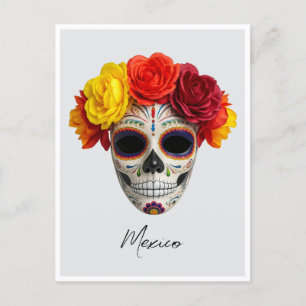 Mexiko-Tag der Toten Maske Postkarte