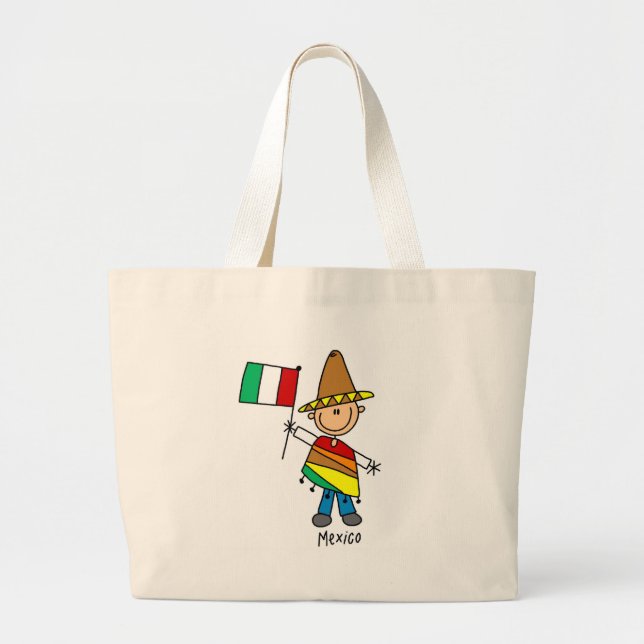 Mexiko-Tasche Jumbo Stoffbeutel (Vorne)
