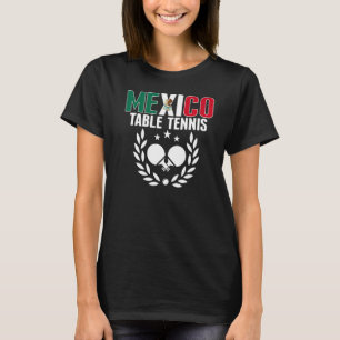 Mexiko Tischtennis Mexikanisches Pingpong Team Unt T-Shirt