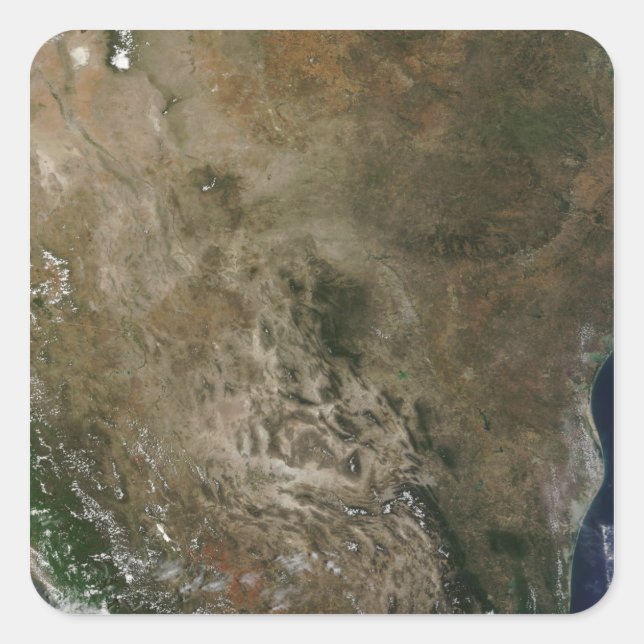 Mexiko und die südwestlichen Vereinigten Staaten Quadratischer Aufkleber (Vorderseite)
