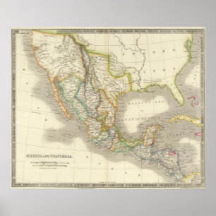 Mexiko und Guatamala Poster