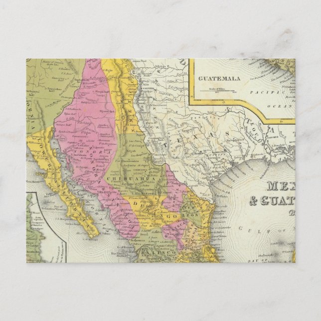 Mexiko und Guatemala Postkarte (Vorderseite)