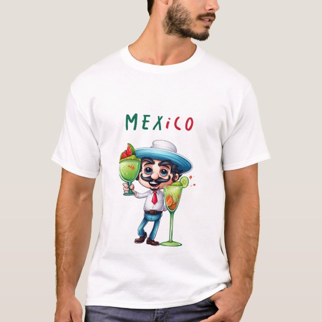 Mexiko und Margarita T-Shirt (Vorderseite)