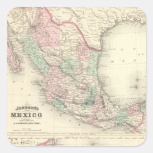 Mexiko und Mittelamerika 2 Quadratischer Aufkleber