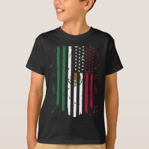 Mexiko Us Flagge Patriot Mexikanische Flagge Ameri T-Shirt