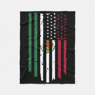Mexiko USA Flaggenpatriot mexikanische Flagge Amer Fleecedecke