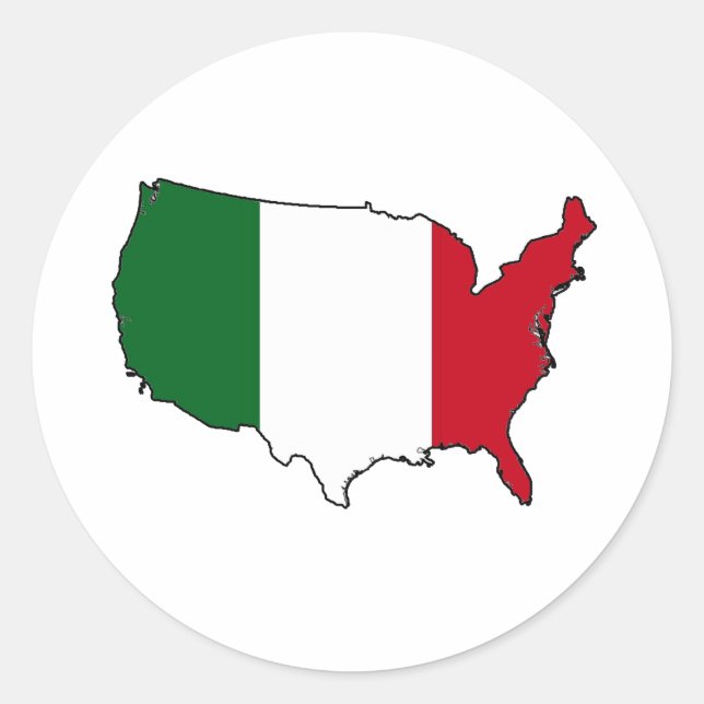 Mexiko USA Runder Aufkleber (Vorderseite)
