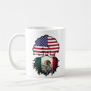 Mexiko USA Tree Roots Flag Kaffeetasse