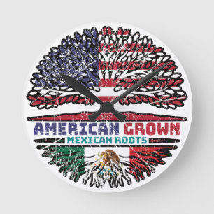 Mexiko USA USA USA USA USA Staaten Tree Runde Wanduhr