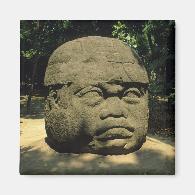 Mexiko, Villahermosa, riesiger Olmec-Kopf, La Vent Magnet (Vorne)