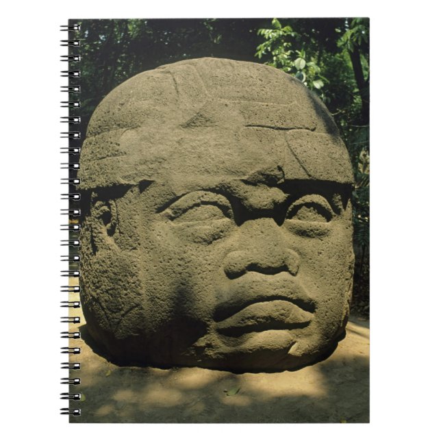 Mexiko, Villahermosa, riesiger Olmec-Kopf, La Vent Notizblock (Vorderseite)