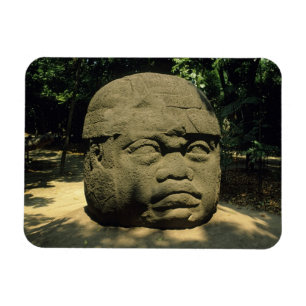 Mexiko, Villahermosa, riesiger Olmekenkopf, La Ven Magnet