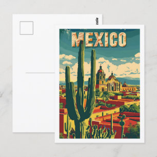 Mexiko Vintage Berühmter Reiseort Postkarte