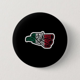 Mexiko Vintage Mexikanische Flagge Stolz Hecho En Button