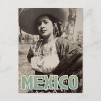 Mexiko Vintage Reise Postkarte