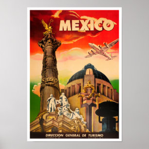 Mexiko Vintage Reiseplakat Poster