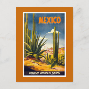"Mexiko" Vintage-Reiseposter Postkarte