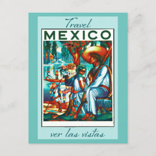 Mexiko Vintage-Reisepostkarte Feiertagspostkarte