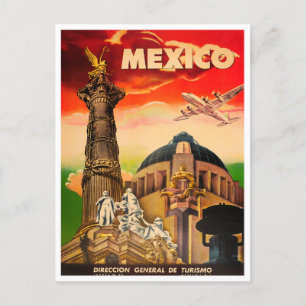 Mexiko Vintage-Reisepostkarte Postkarte