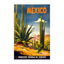 "Mexiko" Vintage Travel Poster