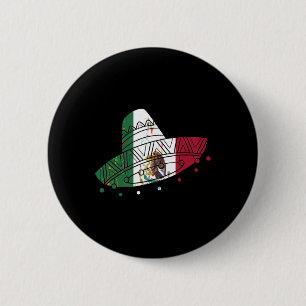 Mexiko Vintager mexikanischer FlaggenPride Hat Tij Button