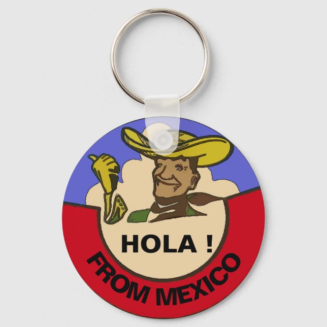 MEXIKO Vintager Schlüsselanhänger (Vorderseite)
