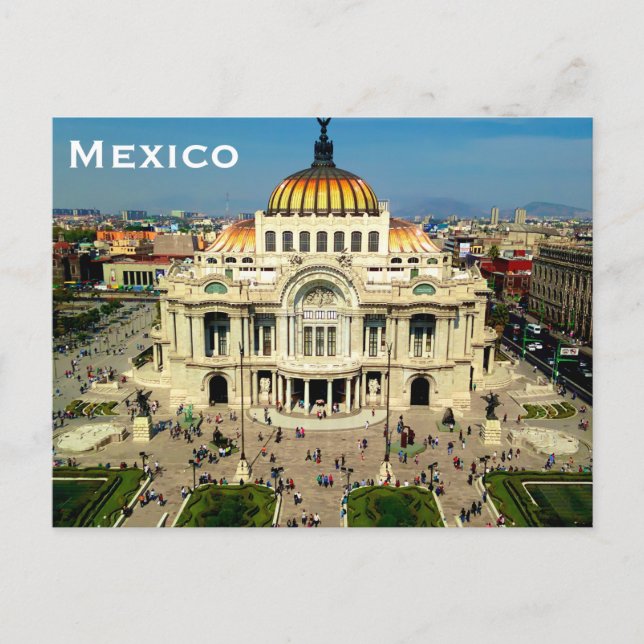 Mexiko Vintager Tourismus Reisen Postkarte hinzufü (Vorderseite)