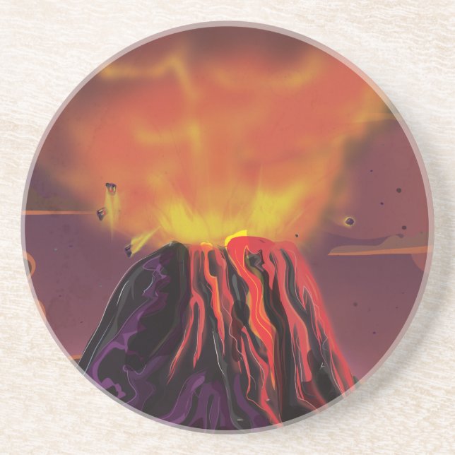 Mexiko-Vulkan Untersetzer (Vorne)