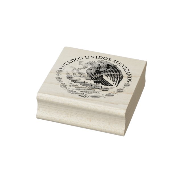 Mexiko-Wappen - Briefmarke aus Kautschuk Gummistempel (Stempel)