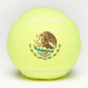 Mexiko-Wappen - Flagge Mexikos Tennisbälle