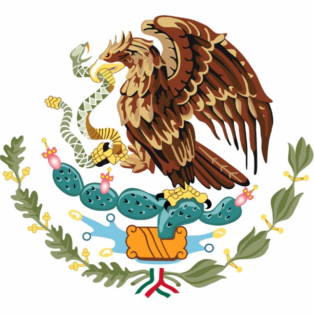 Mexiko-Wappen - Fotoskulptur (Vorne)